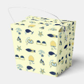 Trendy Summer Icons Muster Geschenkschachtel (Rückseite)