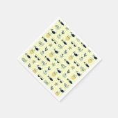 Trendy Summer Icons Muster Serviette (Ecke)