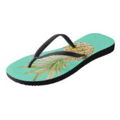 Trendy Summer Pineapass Flip Flops Badesandalen (Schrägansicht)