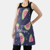 Trendy Summer Pink Blue Watermelon Schürze (InSitu)