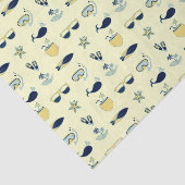 Trendy Summer Symbols Muster Seidenpapier (Ausschnitt)