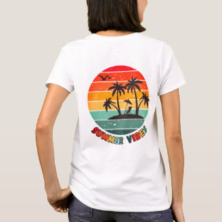 trendy "summer vibes" t-shirt