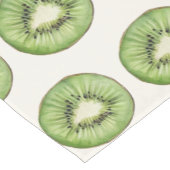 Trendy Summer Watercolor Fruit Kiwi Pattern Kurzer Tischläufer (Ecke)