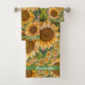 Trendy Sunflower Schöne Sammlung Badhandtuch Set (Insitu)
