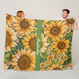Trendy Sunflower Schöne Sammlung Fleecedecke