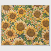 Trendy Sunflower Schöne Sammlung Geschenkpapier (Flach)