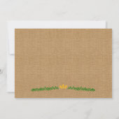 Trendy Sunflower Wedding Einladung (Rückseite)