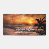 TRENDY SUNSET NATUR CHRISTLICH BIBLE VERSE SCHREIBTISCHUNTERLAGE (Vorderseite)