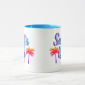 Trendy Surf's Up Sunset Palm Trees Tasse (Zentrum)