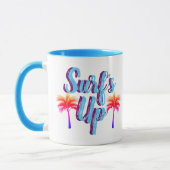 Trendy Surf's Up Sunset Palm Trees Tasse (Links)