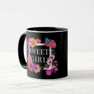 Trendy Sweet Girl Coffee Tasse