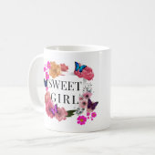 Trendy Sweet Girl Kaffeetasse (Vorderseite Links)