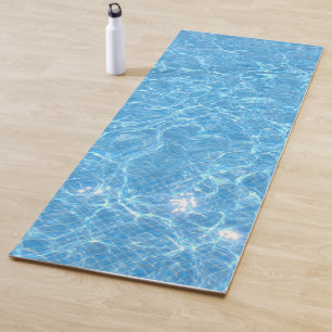 Trendy Swimming Pool Wasser Aqua Vorlage Blau Yogamatte