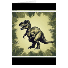 Trendy T-Rex Dinosaur Grußkarte