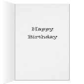 Trendy T-Rex Dinosaur Grußkarte (Innen (Rechts))