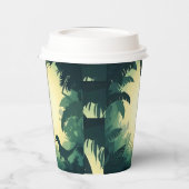 Trendy T-Rex Dinosaur Papiertasse Pappbecher (Links)