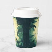 Trendy T-Rex Dinosaur Papiertasse Pappbecher (Rechts)