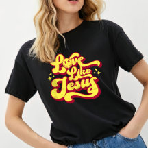 Trendy T-Shirt, Christliches Shirt, Liebe wie Jesu
