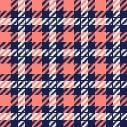 Trendy Tablecloth in Coral Navy Classic mit Flair Tischdecke