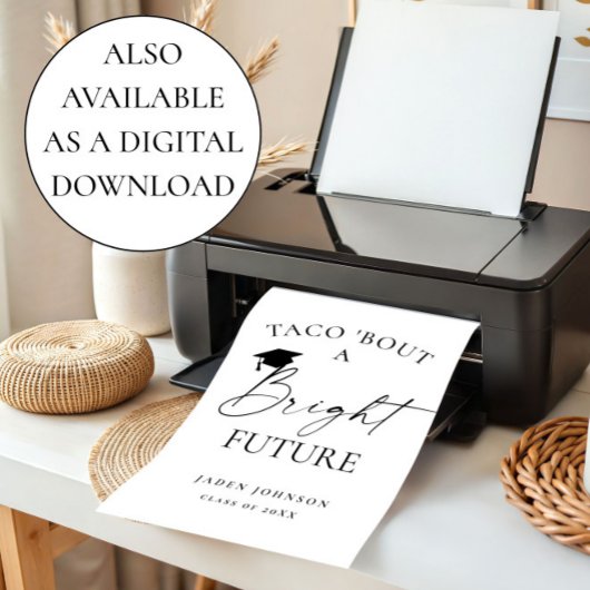 Trendy Taco Bout a Bright Future Abschluss Poster