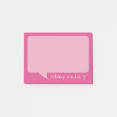 Trendy Talk Blase mit Personalisiertem Namen Post-it Klebezettel (Vorderseite)