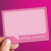 Trendy Talk Blase mit Personalisiertem Namen Post-it Klebezettel
