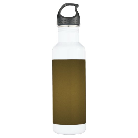 Trendy Tan und Black Grainy Vignette Edelstahlflasche (Vorderseite)