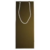 Trendy Tan und Black Grainy Vignette Geschenktüte Für Weinflaschen (Rückseite)