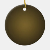Trendy Tan und Black Grainy Vignette Keramikornament (Vorne)