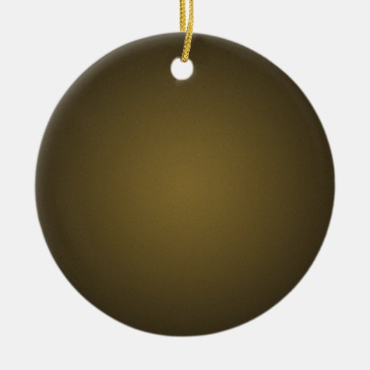 Trendy Tan und Black Grainy Vignette Keramikornament (Vorne)