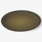 Trendy Tan und Black Grainy Vignette Pappteller (Schrägansicht)