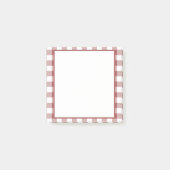 Trendy Tartan Schottenlehrer Rotes Weiß Tiefland Post-it Klebezettel (Vorderseite)