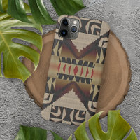Trendy Taupe Tan Beige Brown Red Black Mosaik Kuns