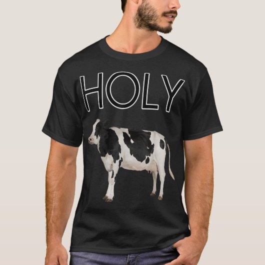 Trendy Teez unise adult Holy Cow T , Red, Small U T-Shirt (Vorderseite)