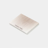 Trendy Template Elegant gestresstes Textholzbild Post-it Klebezettel (angewinkelt)