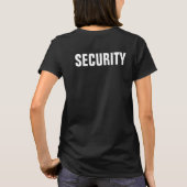 Trendy Template fördert die Sicherheit Schwarz-wei T-Shirt (Rückseite)