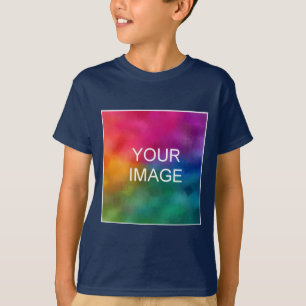 Trendy Template Hinzufügen von Foto-Textfeldern Ki T-Shirt