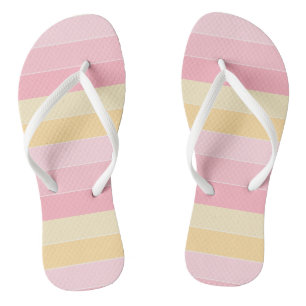 Trendy Template Pink Vanilla Gelb Weiße Pastete Badesandalen