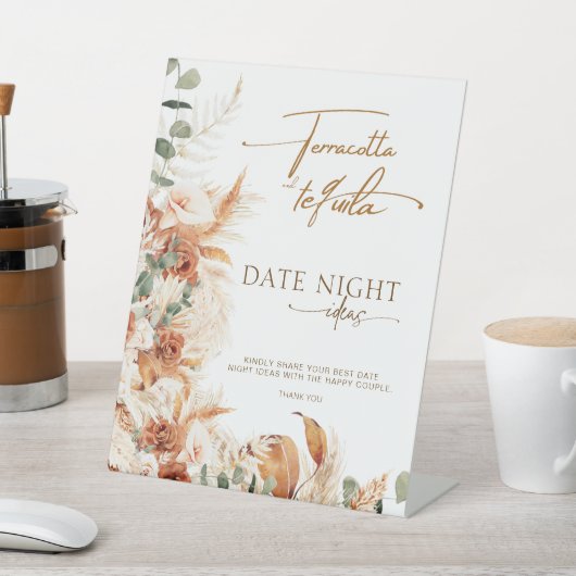 Trendy Terracotta und Tequila Sockelschild (In SItu)