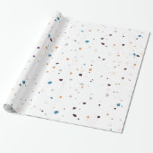 Trendy Terrazzo Confetti Design Stil Geschenkpapier (Ungerollt)