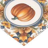 Trendy Thanksgiving Pumpkin Autumn Collection Kurzer Tischläufer (Ecke)