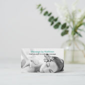 Trendy Therapeutic Massage Services Visitenkarte (Stehend Vorderseite)