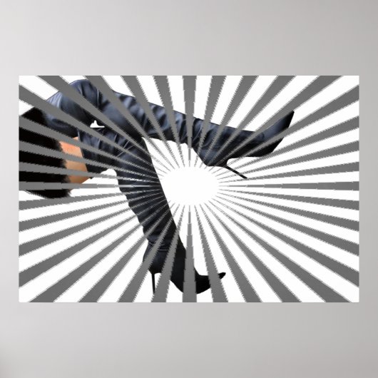 Trendy Thigh High Boot Art Poster (Vorne)