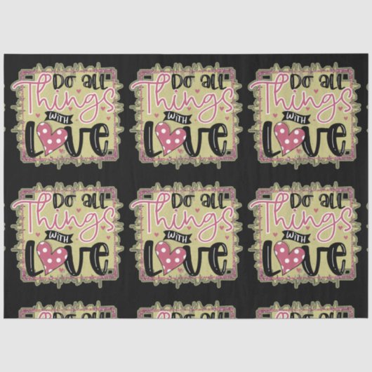 Trendy Things Liebe Valentinstag Seidenpapier (Vorderseite)