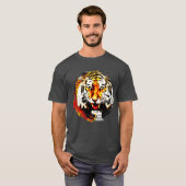 Trendy Tiger Head Moderne elegante Vorlage T-Shirt (Vorne ganz)
