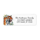 Trendy Tiger Return Address Black  (Vorne)