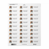 Trendy Tiger Return Address Black  (Vorne)