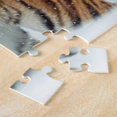 Trendy Tiger Snow Mountains Tierisches Foto Puzzle (Seite)