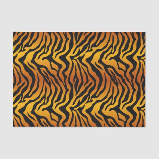 Trendy tiger Tigerstreifen Seidenpapier (Vorderseite)