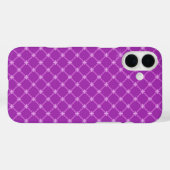 Trendy Traube, Lila Kreuz-Muster Case-Mate iPhone Hülle (Rückseite (Horizontal))